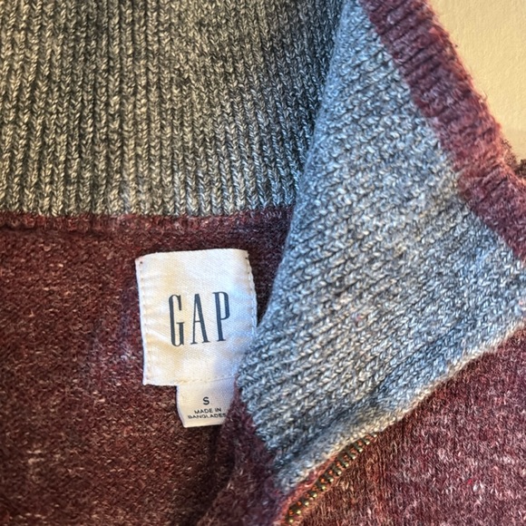 Burgundy Zip Up - Picture 2 of 3